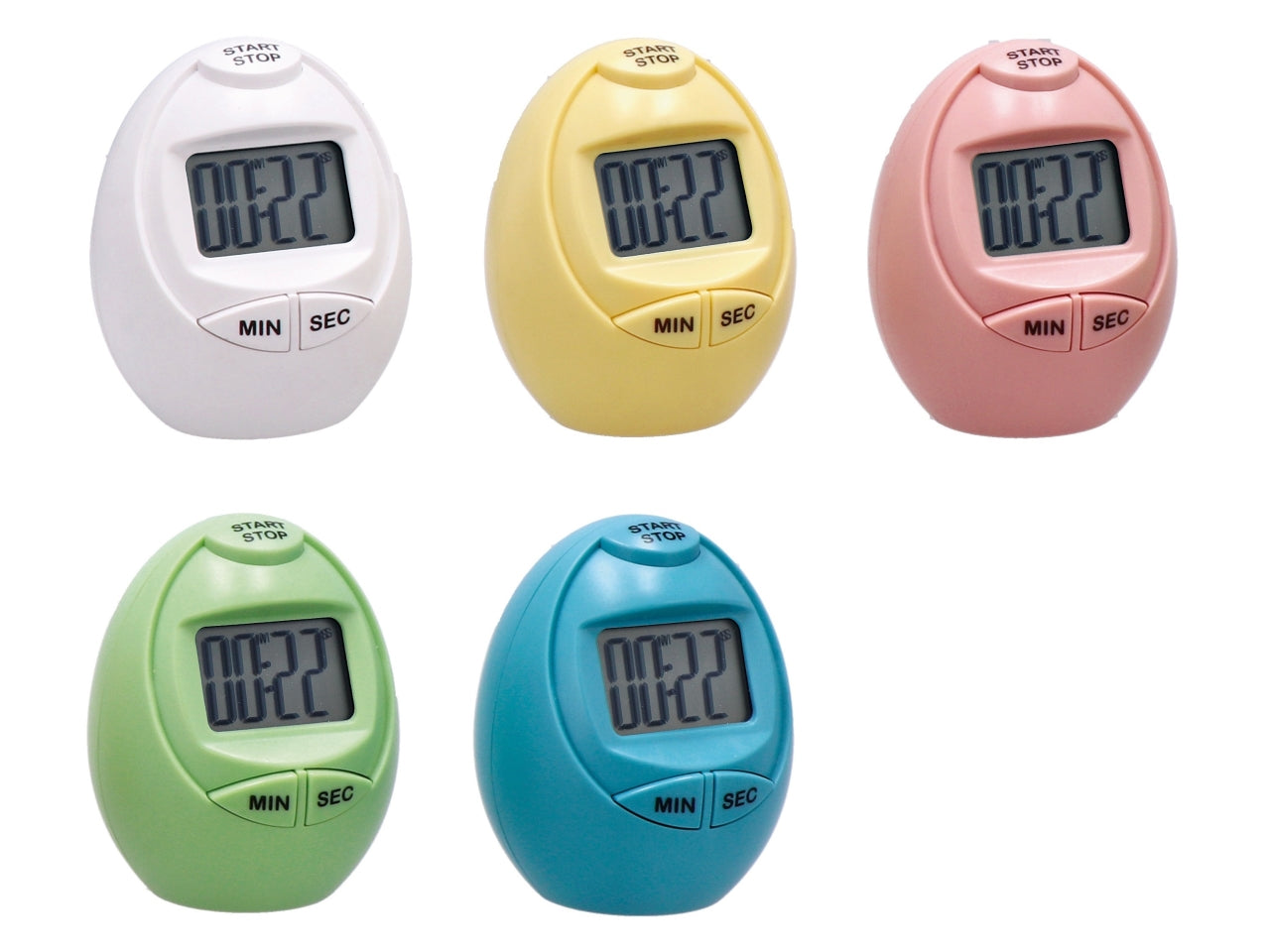 Timer da cucina digitale 6xh7,5cm in colori assortiti