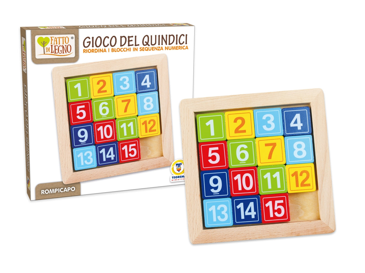 Fatto di legno - gioco del 15