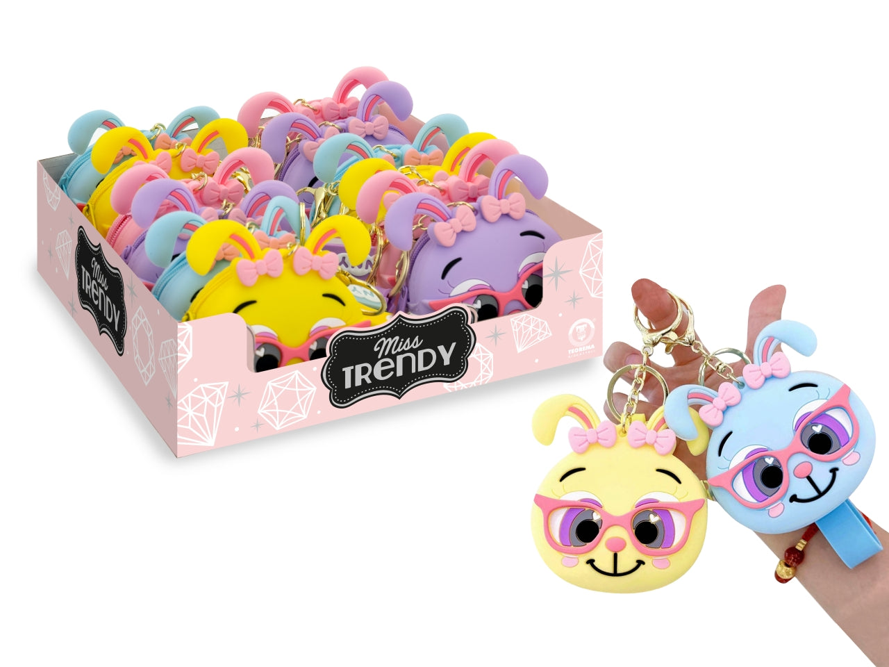 Miss signorina conigl.portamonete