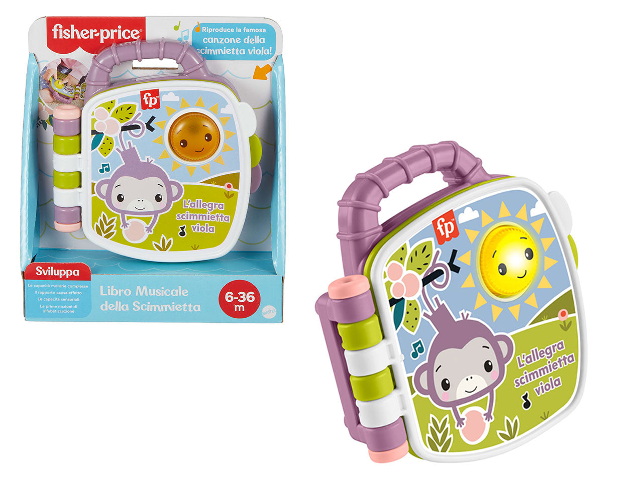 Fisher price libro musicale scimmietta
