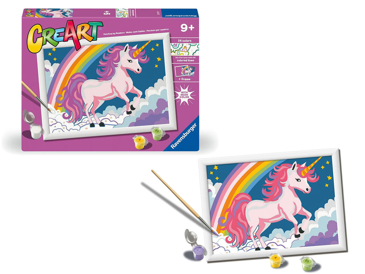 Creart serie d - unicorno rosa neon