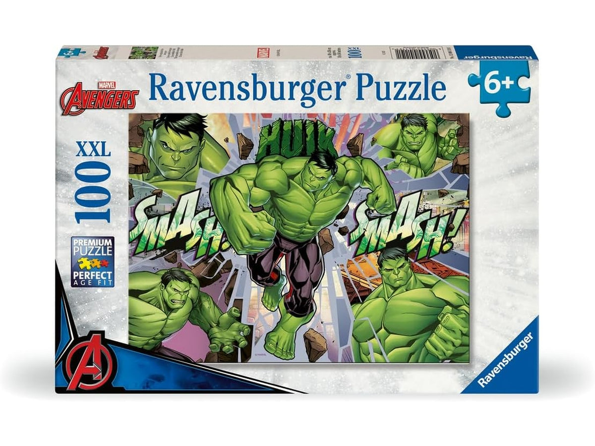 Puzzle 100 pezzi xxl marvel hulk