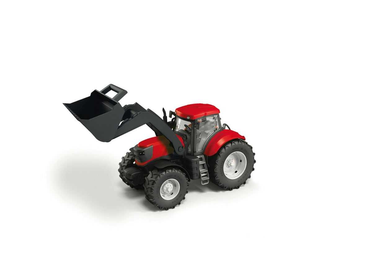 Trattore rosso con benna 40cm