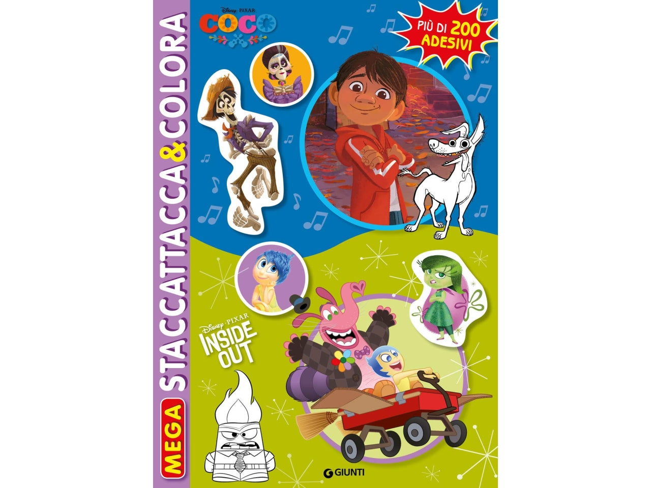 Libro mega staccattacca e colora