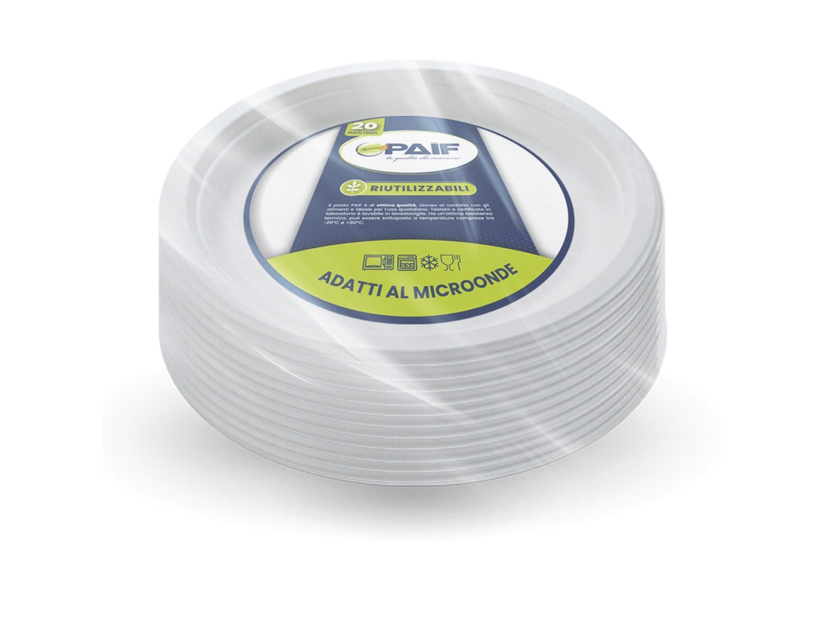 Paif piatti fondi confezione da 20 piatti$