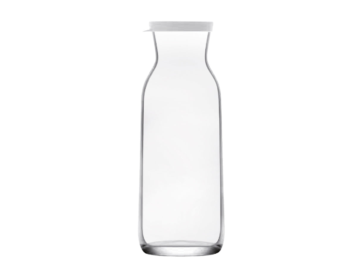 Bottiglia in vetro laura 1,2l con coperchio in silicone