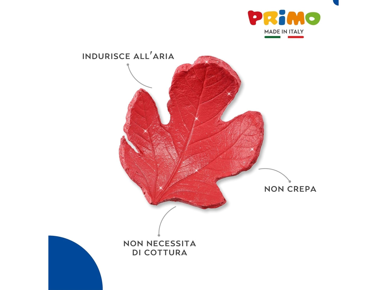 Primo mod glitter pasta da modellare 250g rossa