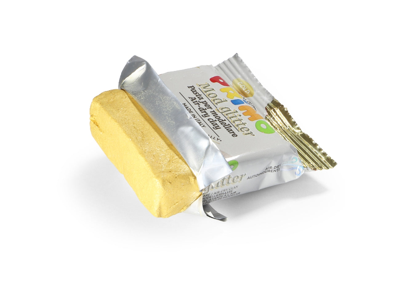 Primo mod glitter pasta da modellare 250g oro