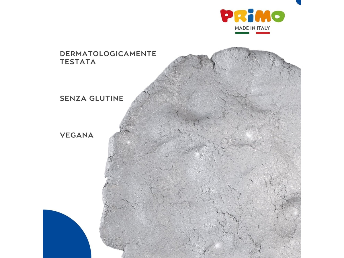 Primo mod glitter pasta da modellare 250g argento