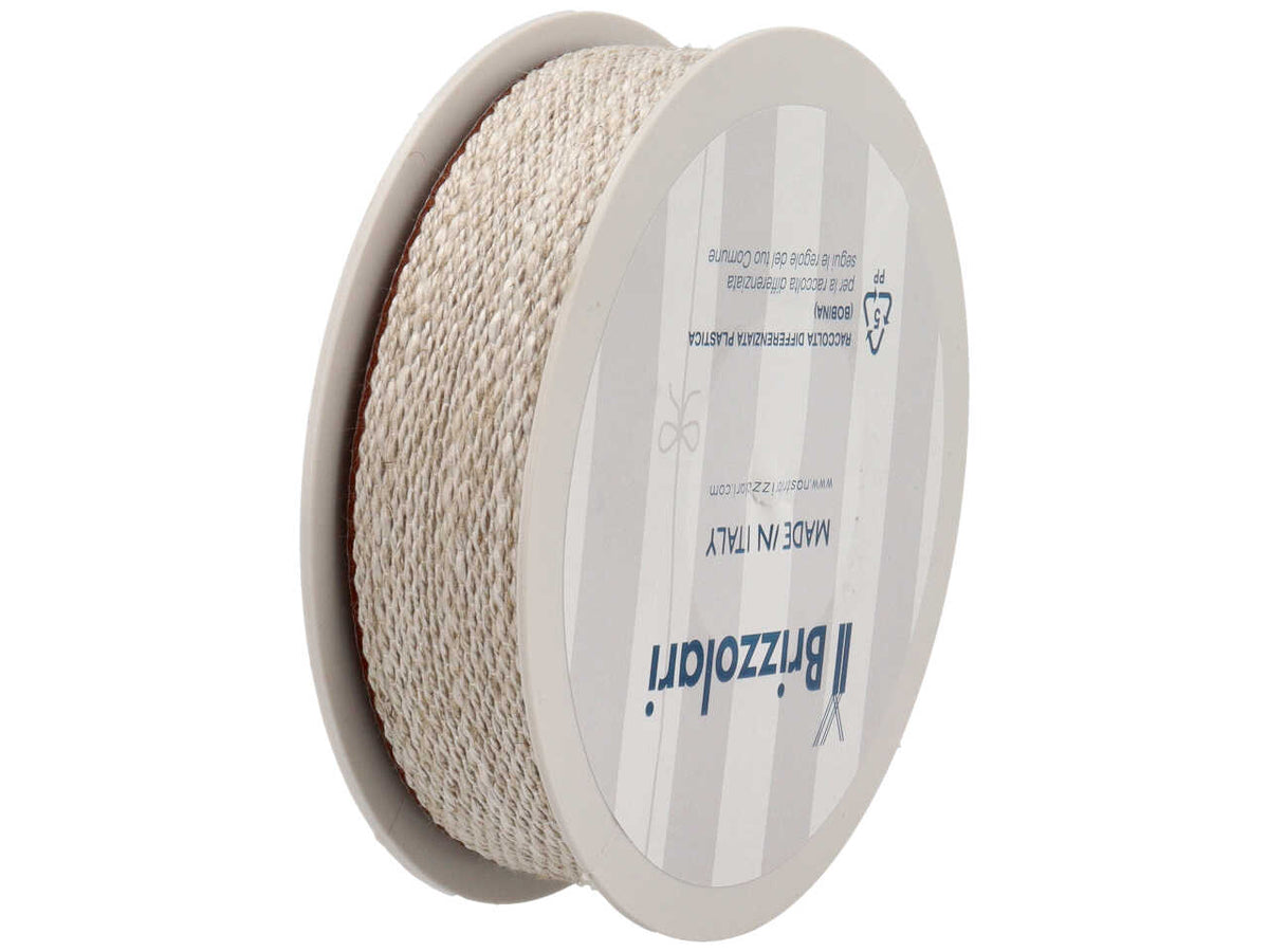 Nastro in tessuto 480 2,5cmx10mt con il bordo marrone