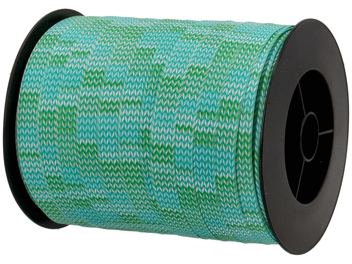 Nastro decorato 68344 1cmx250mt di colore verde