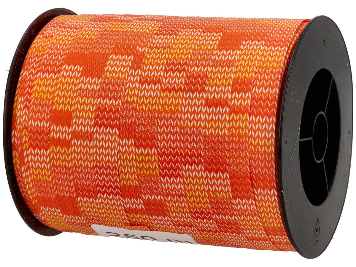 Nastro decorato 68344 1cmx250mt di colore arancio