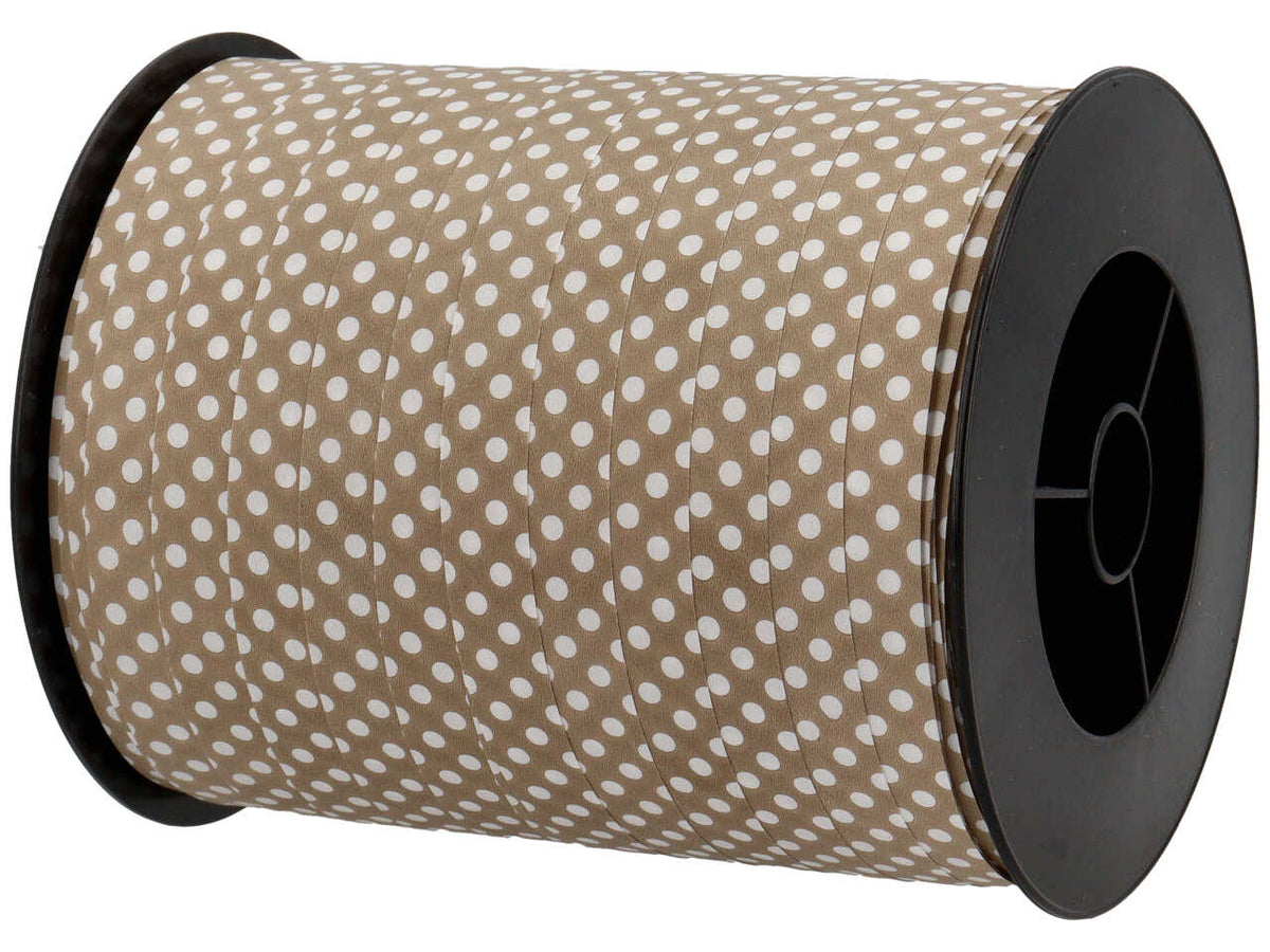 Nastro per torte pois 68162 1cmx250mt di colore marrone