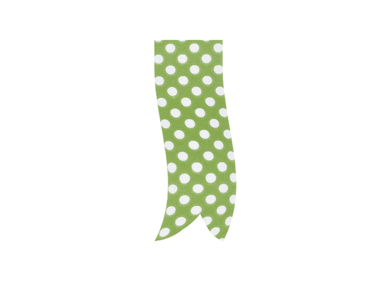 Nastro per torte pois 68162 1cmx250mt di colore verde
