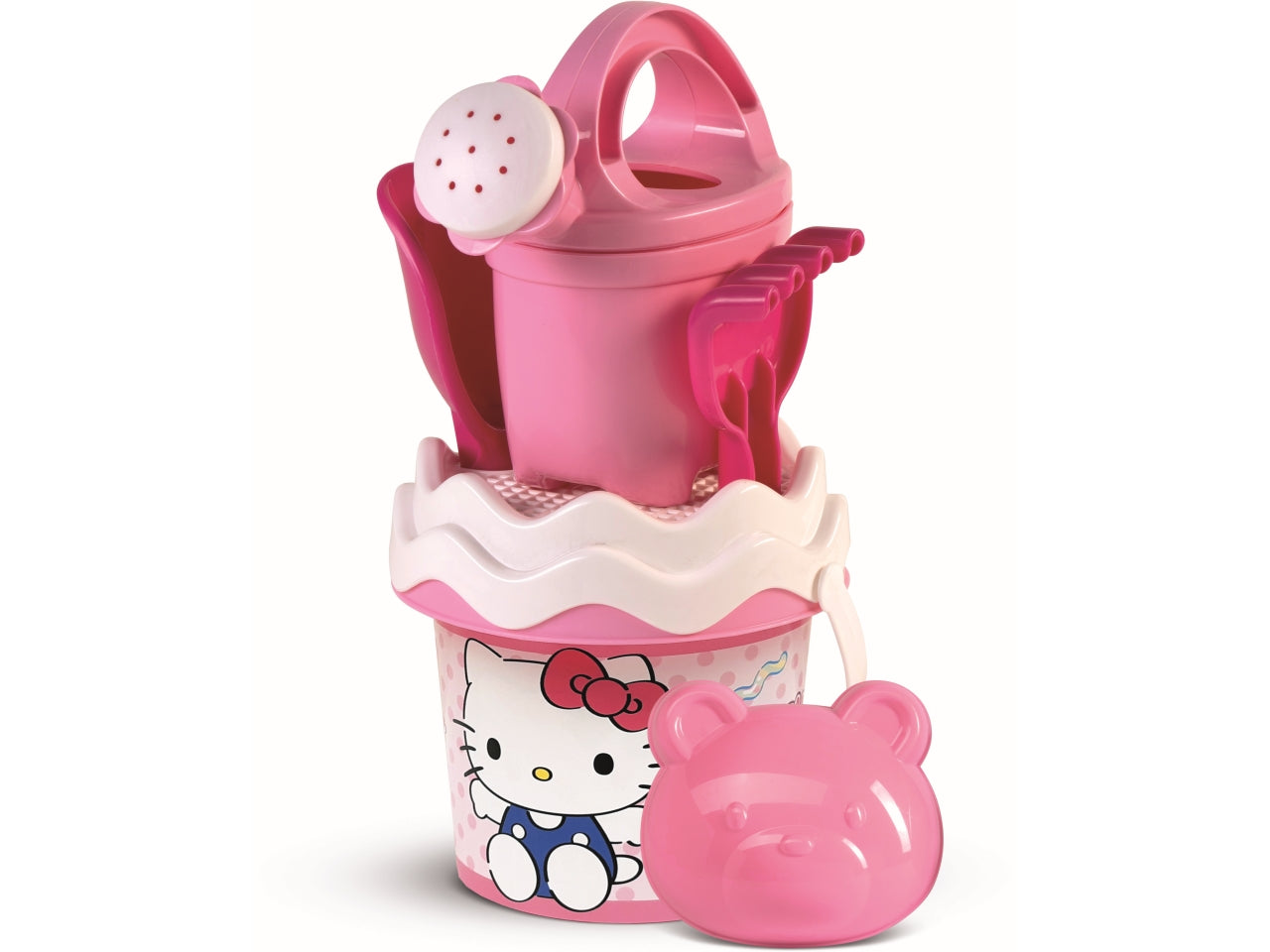 Set mare baby secchiello hello kitty con palette e annaffiatoio