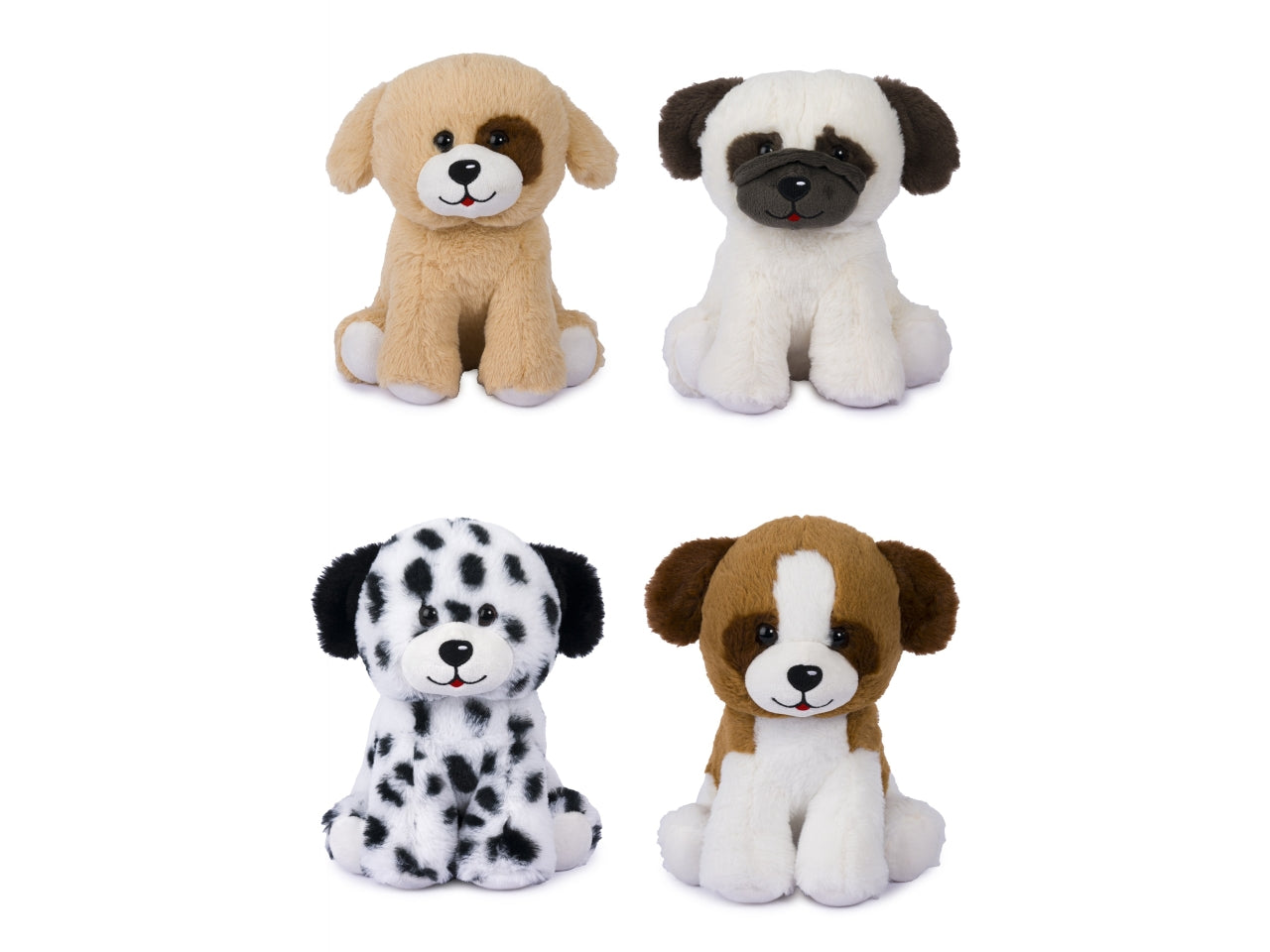 Peluche cani cuccioli h25cm assortiti