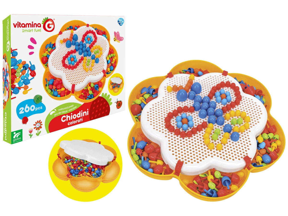 Vitamina G chiodini 260pezzi a forma di fiore