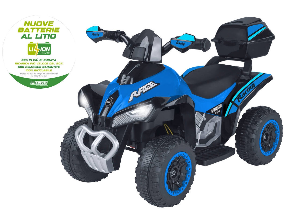 E-spidko quad bt li-ion 8.4v di colore blu