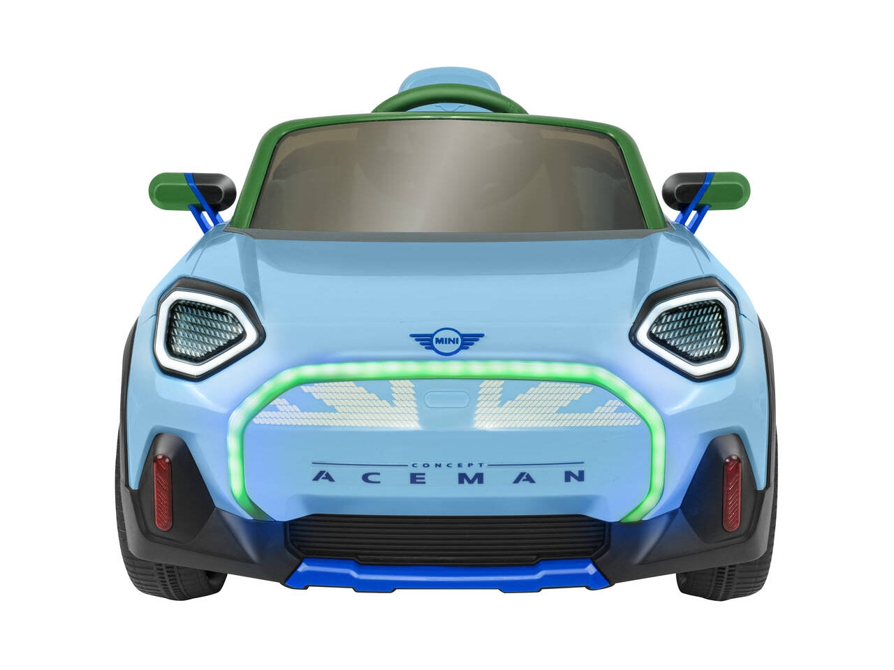 Auto mini aceman 12v 2.4ghz con radiocomando azzurra