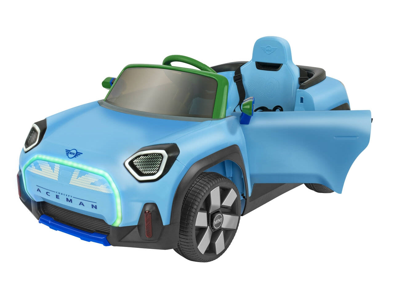 Auto mini aceman 12v 2.4ghz con radiocomando azzurra $