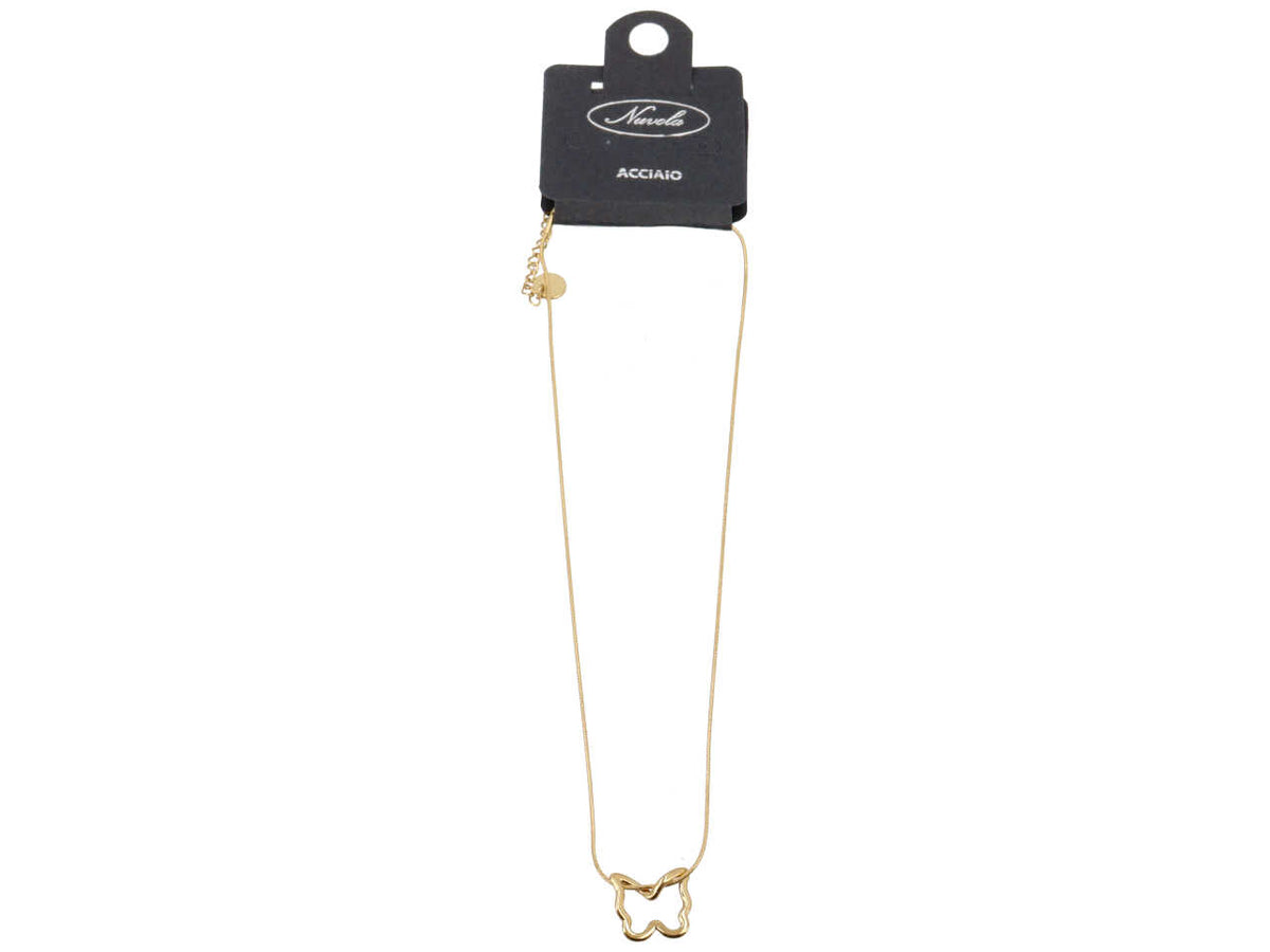 COLLANA CON PROFILO FARFALLA ORO