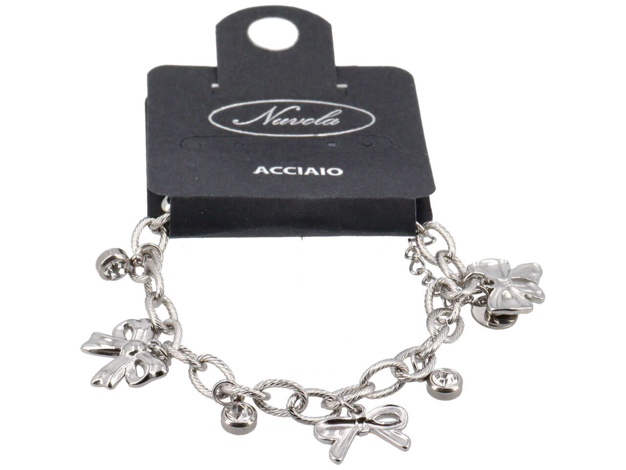 BRACCIALE CHARME FIOCCHETTI E PUNTI LUCE