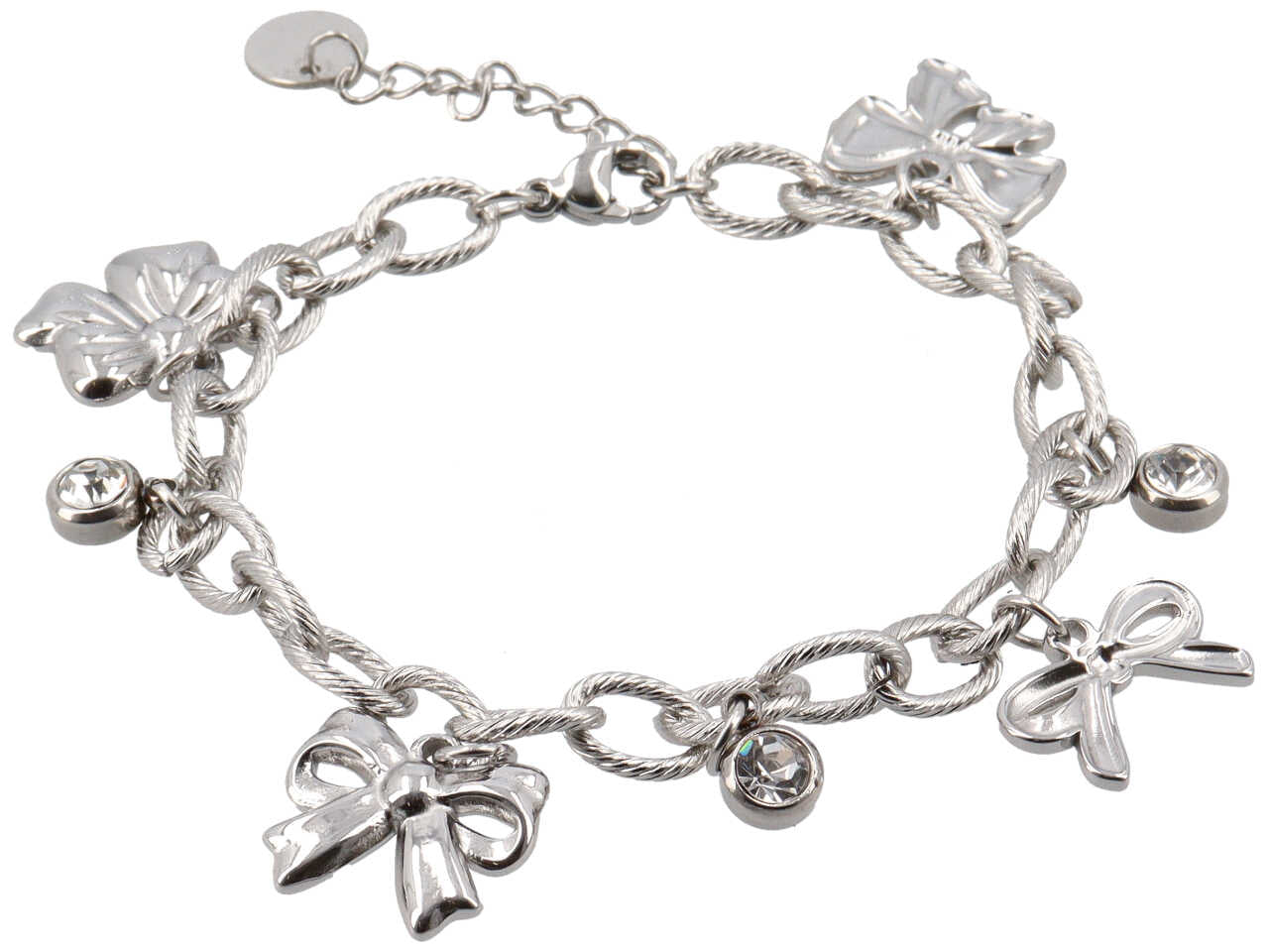 BRACCIALE CHARME FIOCCHETTI E PUNTI LUCE