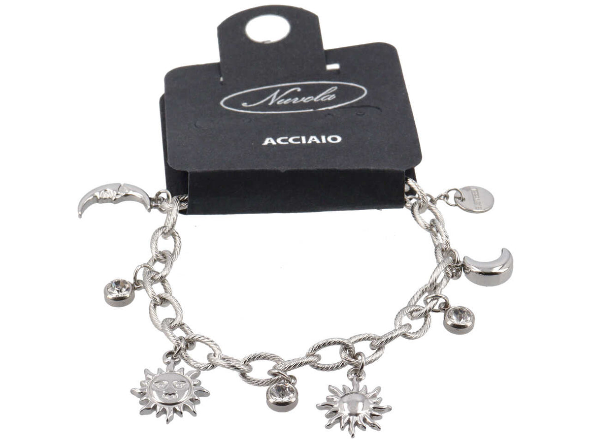 Bracciale charme lune soli e punti luce