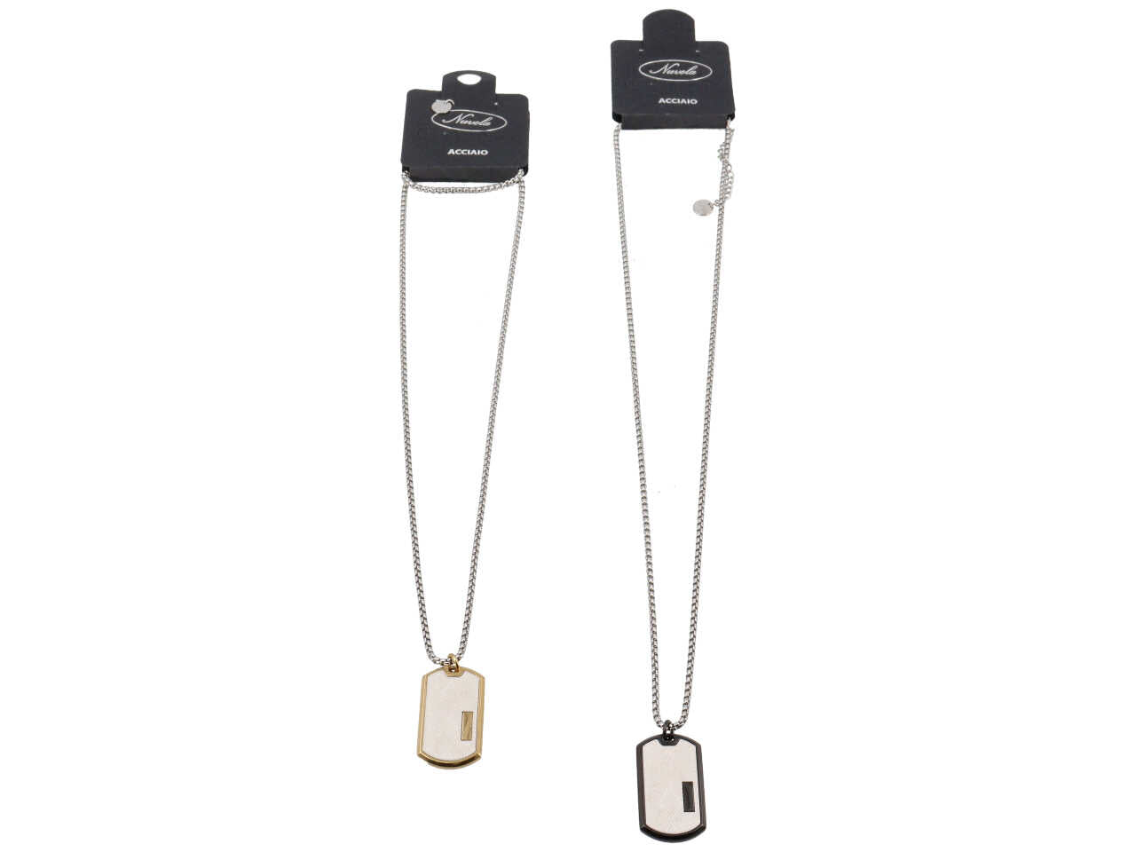 COLLANA PIASTRA MILITARE CON PLACCHETTA