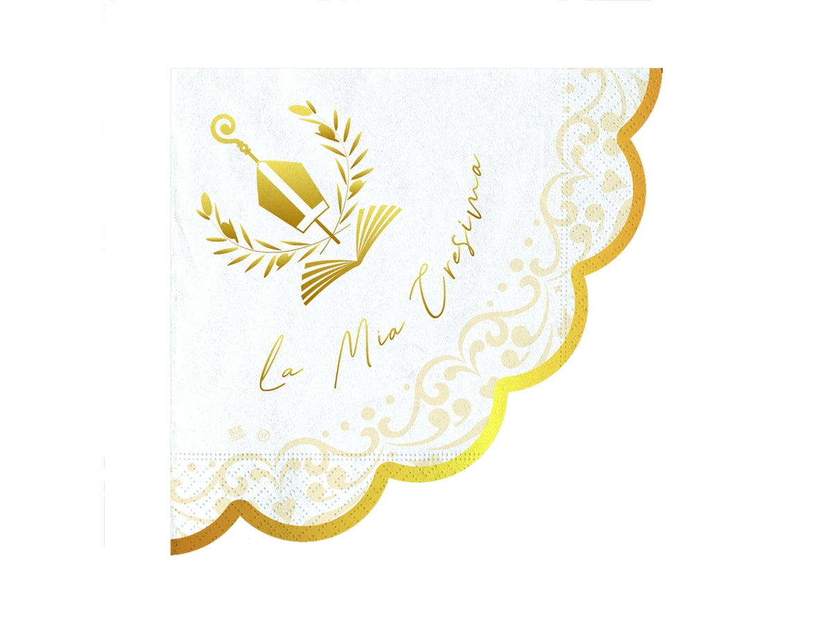 TOVAGLIOLI CRESIMA ELEGANT 33X33CM CONFEZIONE 16 PEZZI