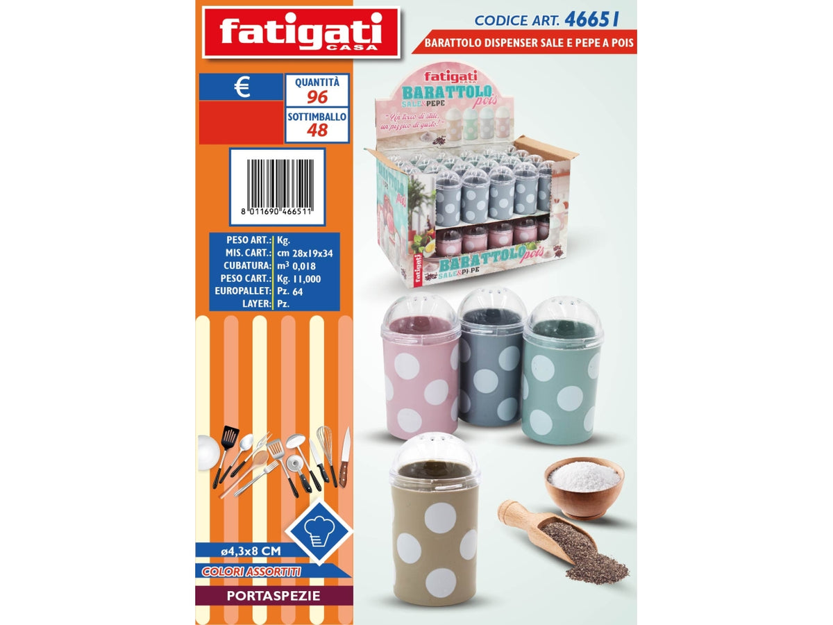 DISPENSER BARATTOLO SALE E PEPE