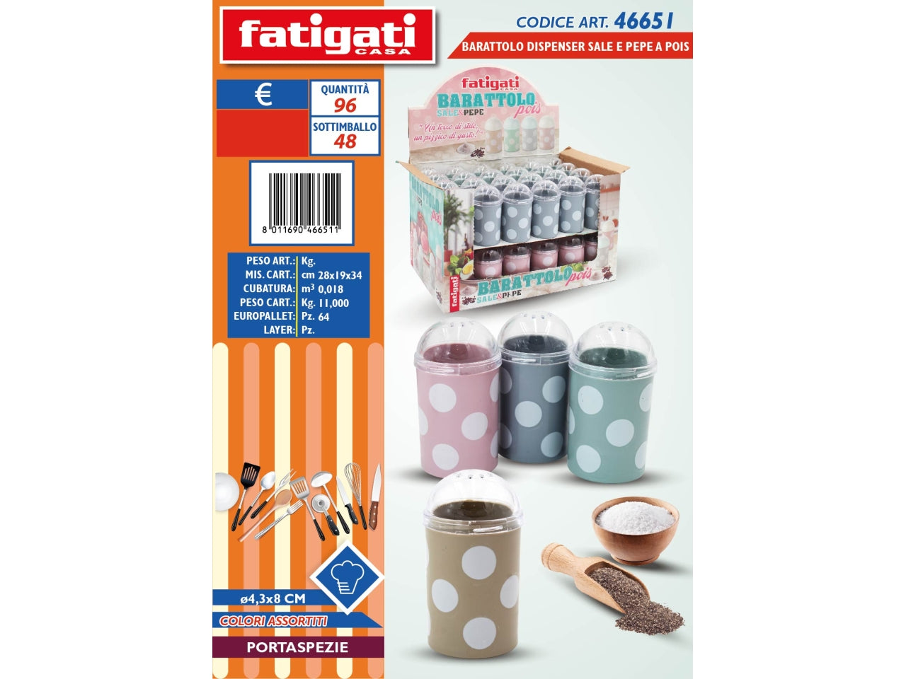 DISPENSER BARATTOLO SALE E PEPE