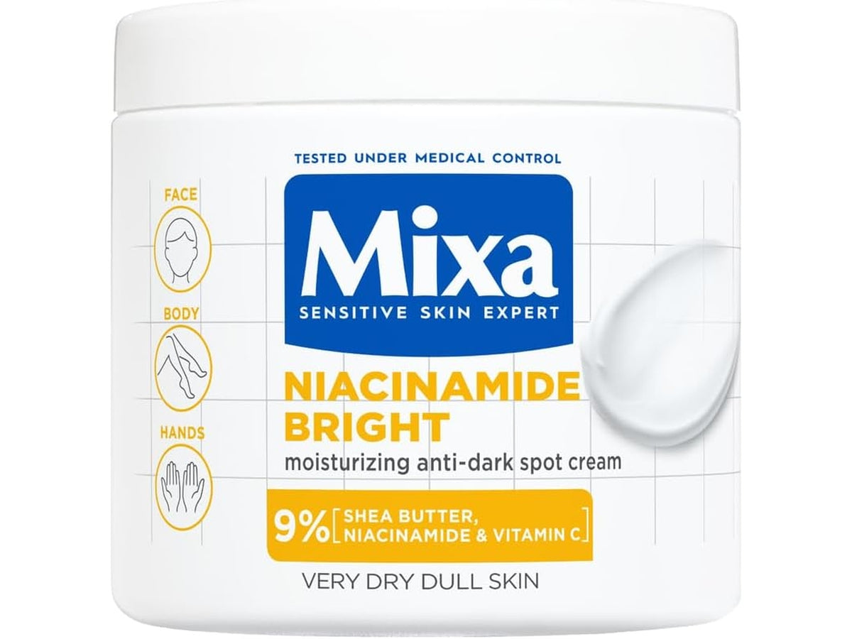 MIXA NIACINAMIDE CREMA IDRATANTE ANTI-MACCHIE PER PELLI SECCHE E SPENTE 400ML