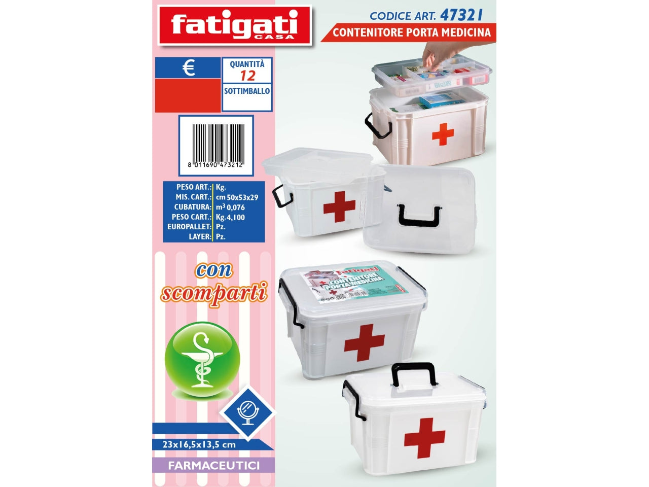 CONTENITORE PORTA MEDICINE