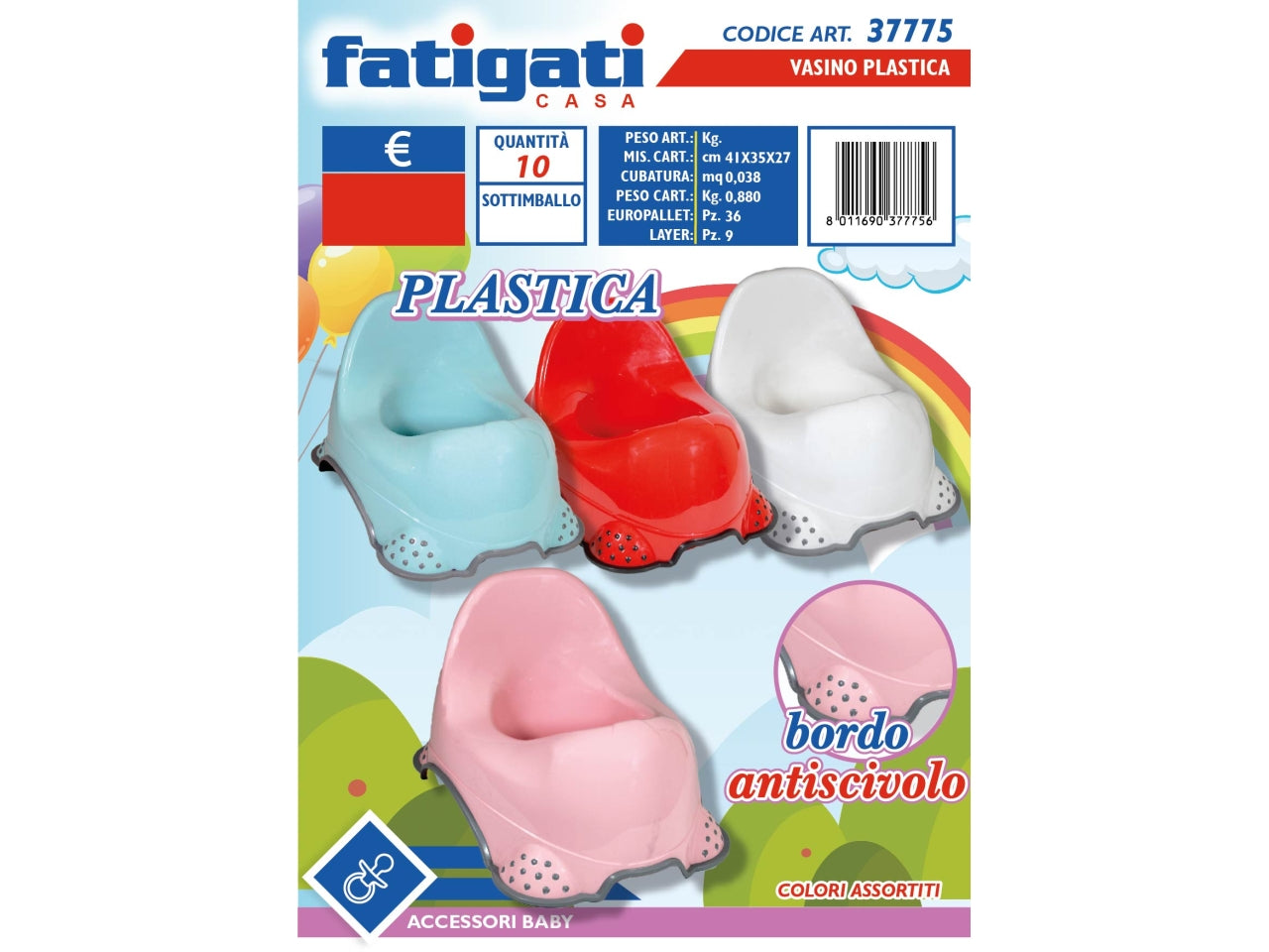 VASINO IN PLASTICA