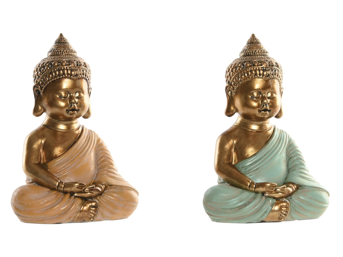 Statua budda 9x6x13cm in resina in 2 modelli assortiti