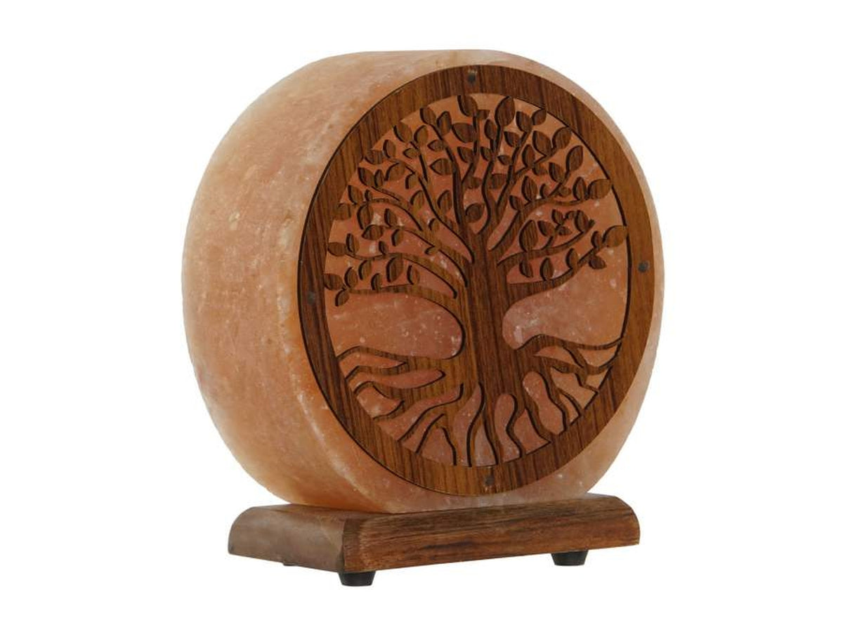 Lampada da tavolo in sale del himalaya 16x7x18cm
