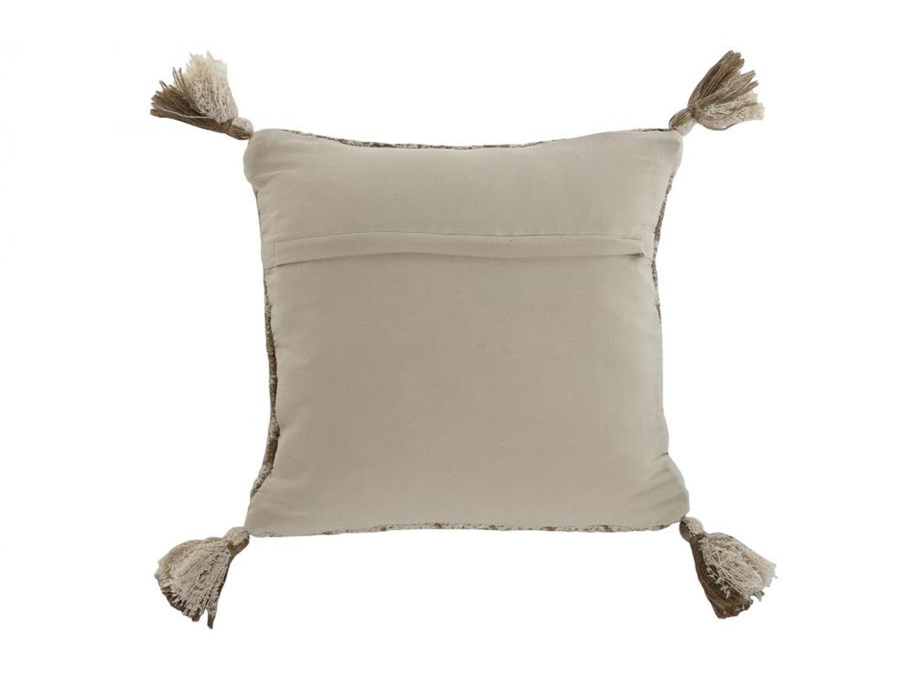 Cuscino in cotone iuta 45x45cm di colore beige