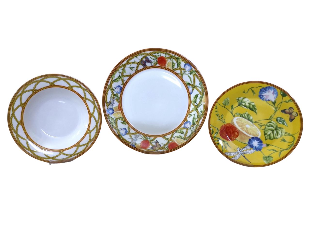 SERVIZIO CON DECORO LIMONI GIALLO SET FORMATO DA 18 PEZZI