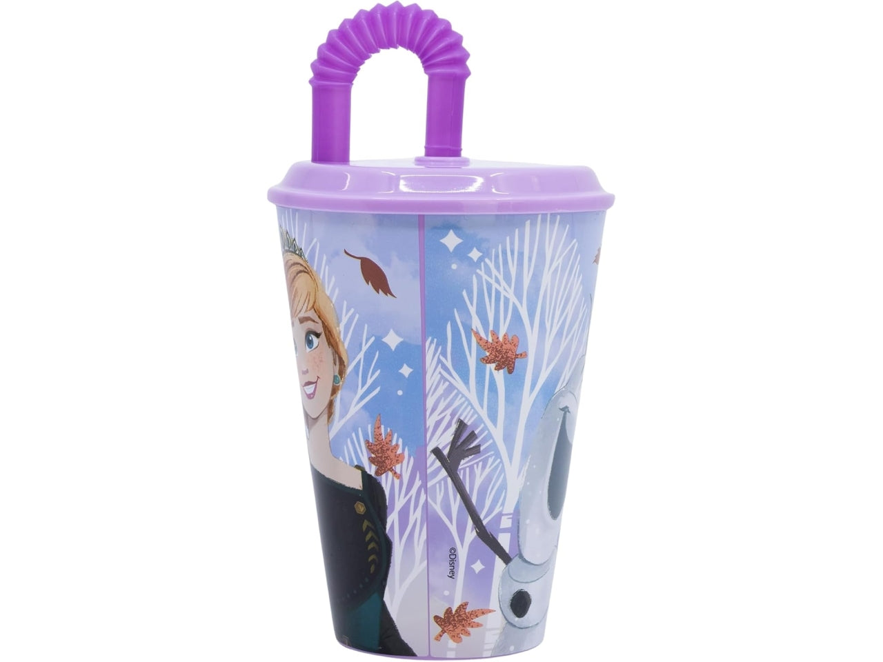 Frozen 2 bicchiere con cannuccia 430ml