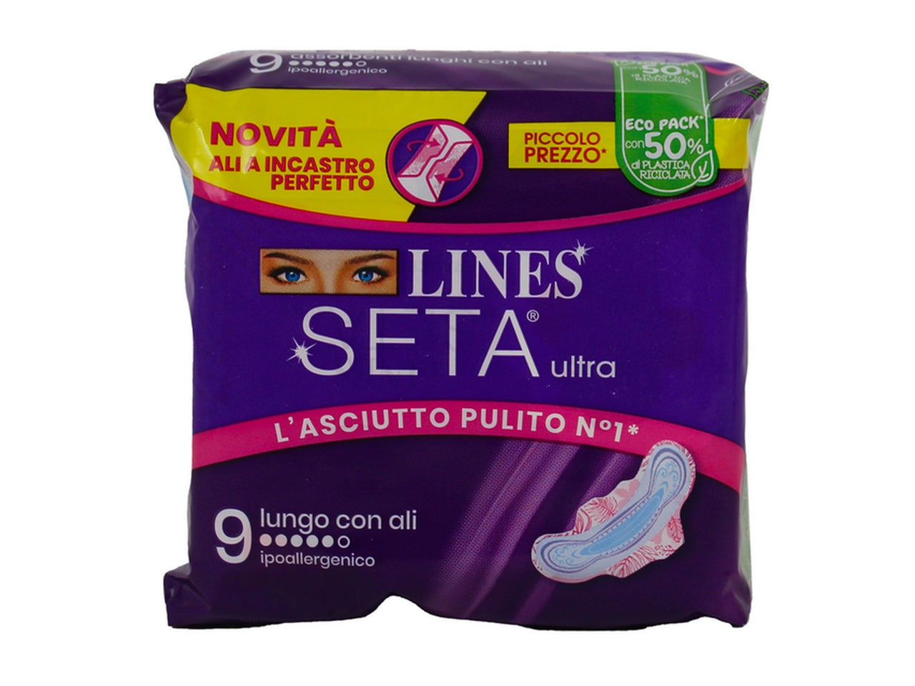 Lines seta ultra lunga con ali $