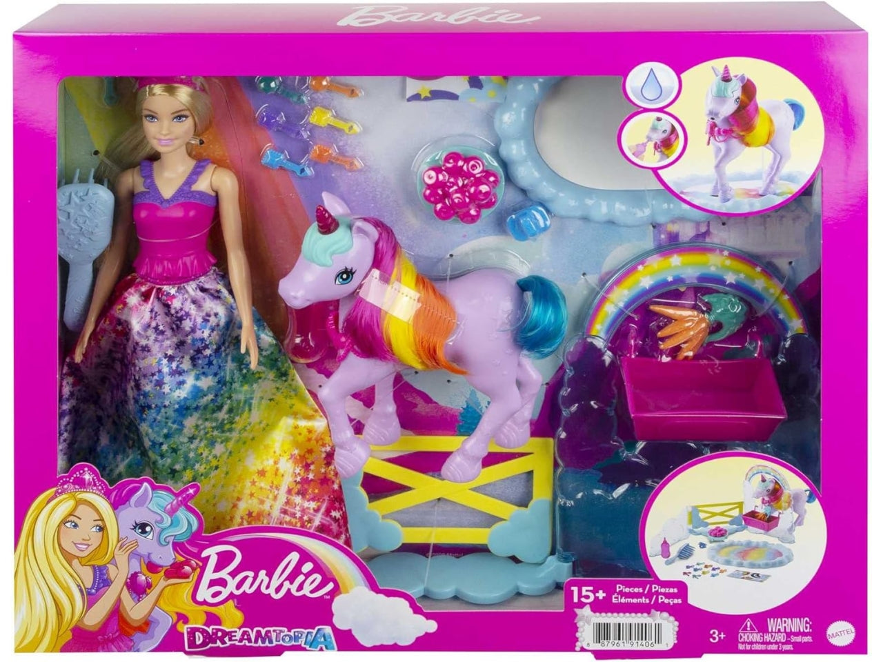 Barbie dreamtopia con unicorno e accesori