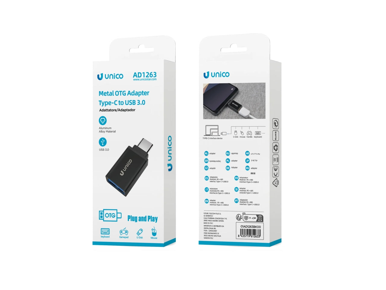 Adattatore da tipo C a USB