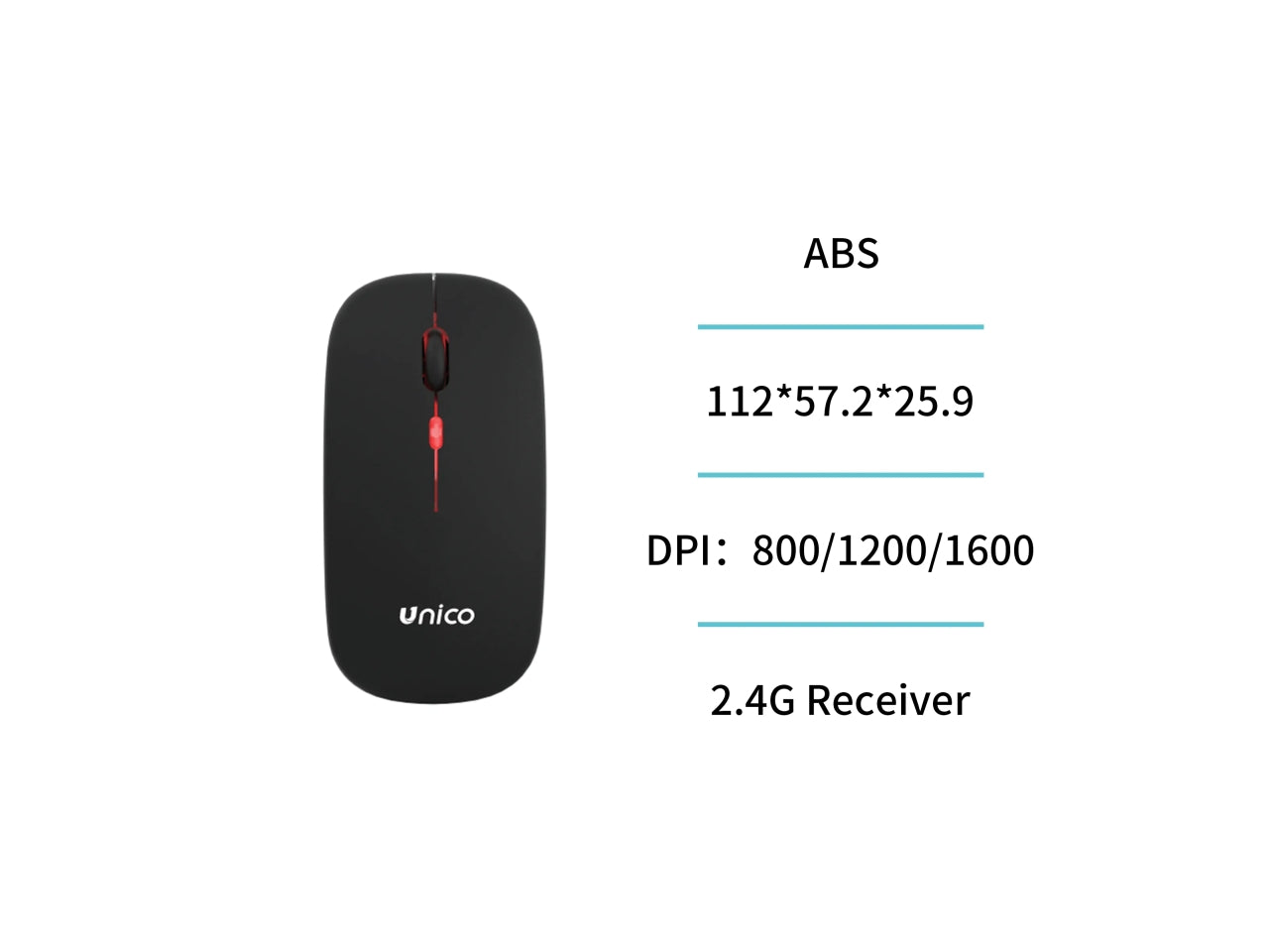 Mouse luminoso 4D a doppia modalitÃ