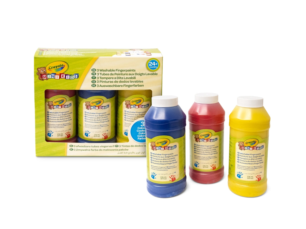 Mini kids 3 colori a dita lavabili 236ml