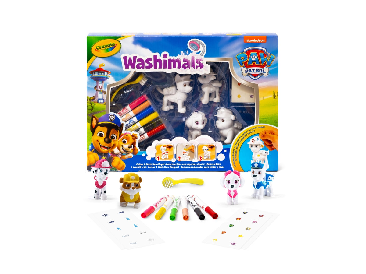 Washimals pets paw patrol 4 cuccioli assortiti