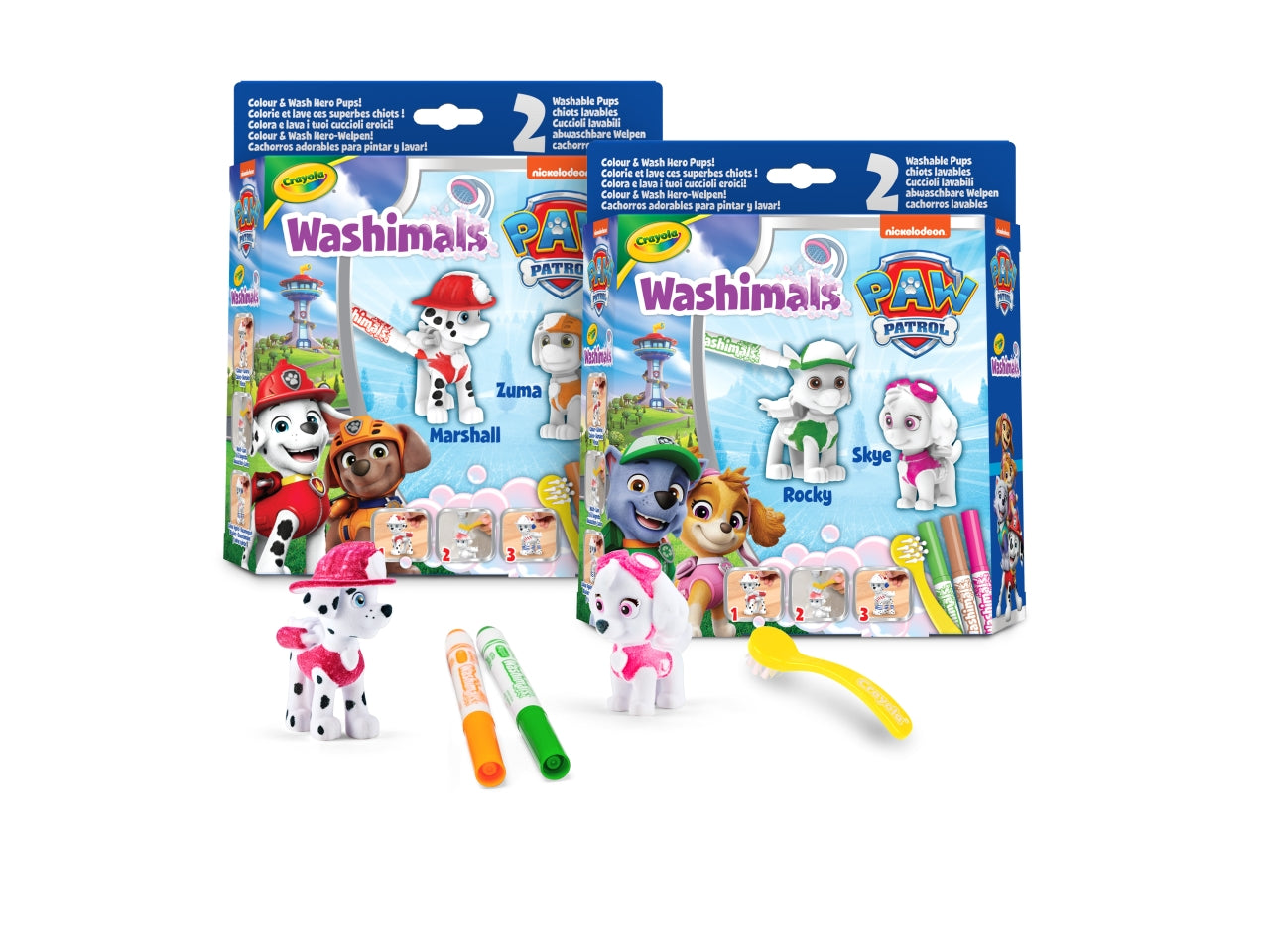 Washimals pets paw patrol 2 cuccioli assortiti