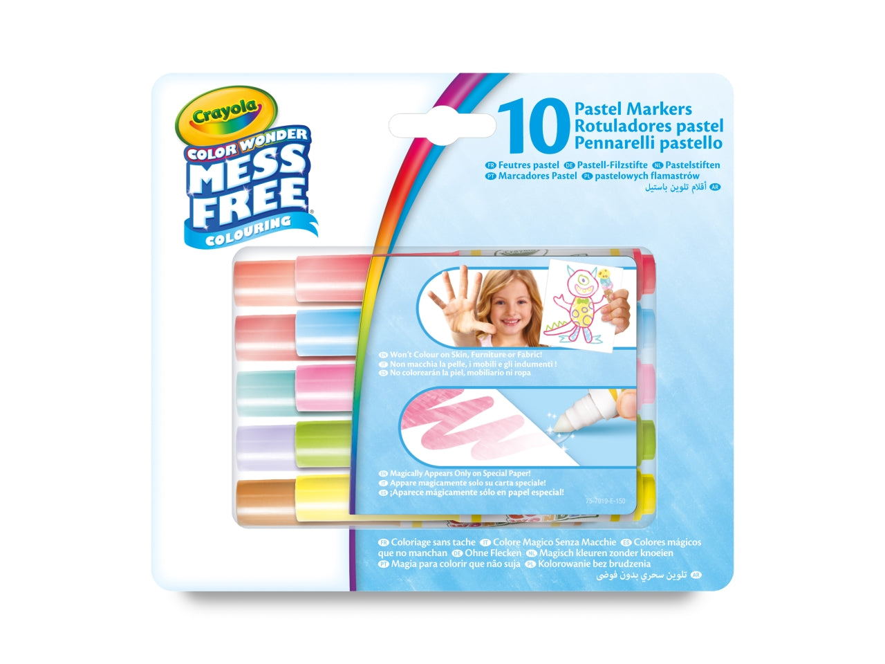 Color wonder 10 mini pennarelli colori pastello