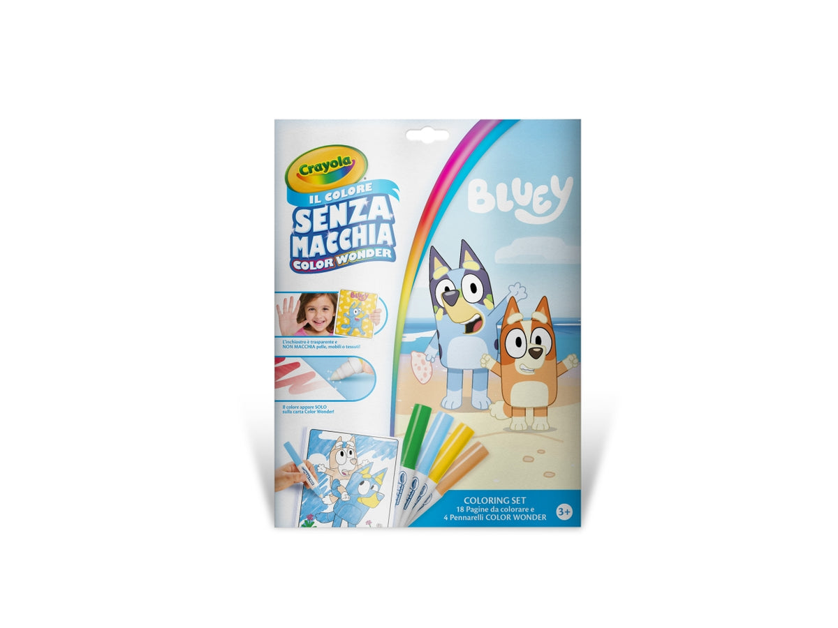 Color wonder bluey album da colorare