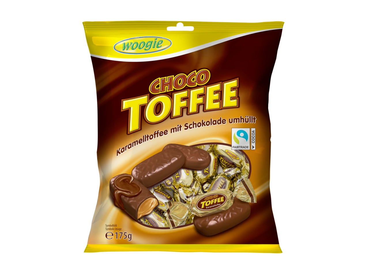 Caramelle toffee al caramello con cioccolata busta da 175g